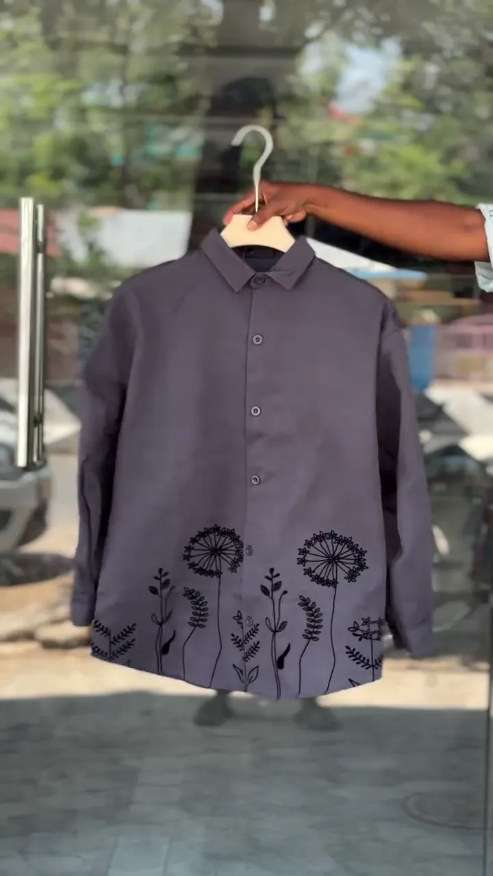 Premium Slim Fit Floral Artistry Party Shirt - Image 2