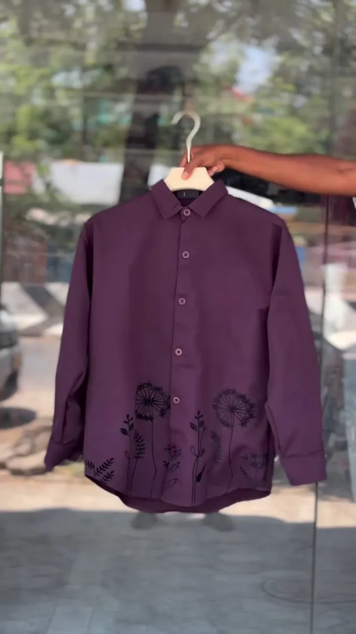 Premium Slim Fit Floral Artistry Party Shirt - Image 6